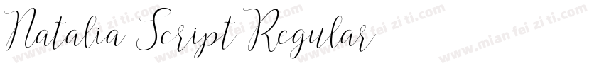 Natalia Script Regular字体转换